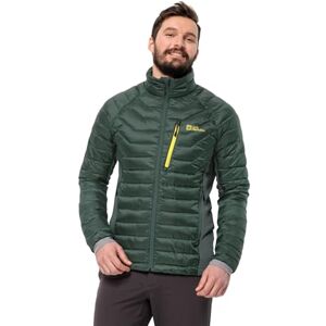 Jack Wolfskin Men's Routeburn Pro Ins JKT M Jacket, Black Olive/Firefly, L Jack Wolfskin Men's Routeburn Pro Ins JKT M Jacket, Black Olive/Firefly, L
