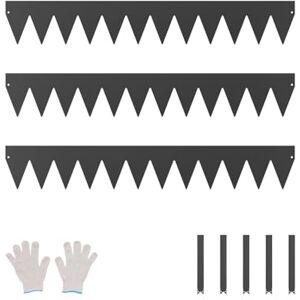 VEVOR Steel Landscape Edging, 3 Packs 40 x 6 in Rust-Resistant Metal Landscape Edging, Bendable Garden Edging Border, Heavy Duty Lawn Edging, Easy-to-Install, Flower Bed Yard Pathway Divider Black VEVOR Steel Landscape Edging, 3 Packs 40 x 6 in Rust-Resistant Metal Landscape Edging, Bendable Garden Edging Border, Heavy Duty Lawn Edging, Easy-to-Install, Flower Bed Yard Pathway Divider Black