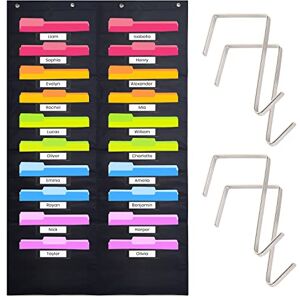 Hippo Creation Pocket charts (Black 1Pack, 20 Pocket Name Tag) Hippo Creation Pocket charts (Black 1Pack, 20 Pocket Name Tag)