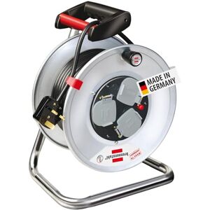 Brennenstuhl Garant 3-Way Socket Cable Reel (20m Extension Cable, Rust-Proof, Ergonomic Handle), Drum for Extra Heavy-Duty Work, Cable Colour: Black Brennenstuhl Garant 3-Way Socket Cable Reel (20m Extension Cable, Rust-Proof, Ergonomic Handle), Drum for Extra Heavy-Duty Work, Cable Colour: Black