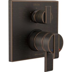 DELTA T27967-RB, Venetian Bronze Ara Angular Modern Monitor 17 Series Valve Trim with 6-Setting Integrated Diverter DELTA T27967-RB, Venetian Bronze Ara Angular Modern Monitor 17 Series Valve Trim with 6-Setting Integrated Diverter