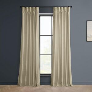 HPD Half Price Drapes VPYC Heritage Plush Velvet Curtain (1 Panel), 50 X 96, Macchiato Beige HPD Half Price Drapes VPYC Heritage Plush Velvet Curtain (1 Panel), 50 X 96, Macchiato Beige