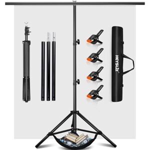 Heysliy White Backdrop with Stand 2x2M/6.5x6.5Ft,1.5 x2M Whitescreen Photography Backdrop with T-Shape Stand Kit for Gaming,Photo Studio,Streaming,Shooting Videos Heysliy White Backdrop with Stand 2x2M/6.5x6.5Ft,1.5 x2M Whitescreen Photography Backdrop with T-Shape Stand Kit for Gaming,Photo Studio,Streaming,Shooting Videos