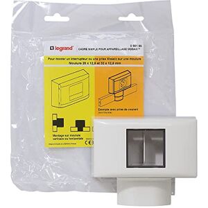 Legrand LEG98186 Simple Frame, for use with The Mosaic on 12.5 mm Moulding Legrand LEG98186 Simple Frame, for use with The Mosaic on 12.5 mm Moulding