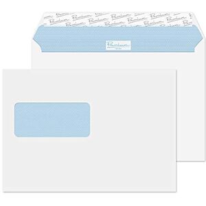 Blake Office C5 162 x 229 mm 120 gsm Peel & Seal Wallet High Window Envelopes (34217) Ultra White Wove Pack of 500 Blake Office C5 162 x 229 mm 120 gsm Peel & Seal Wallet High Window Envelopes (34217) Ultra White Wove Pack of 500