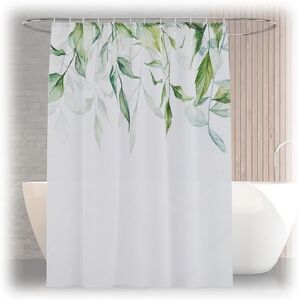 Relaxdays Shower Curtain, Plant Motif, 180 x 200 cm, Mould Resistant, Washable, 12 Rings, for Bathtub, Multicoloured, Polyester Relaxdays Shower Curtain, Plant Motif, 180 x 200 cm, Mould Resistant, Washable, 12 Rings, for Bathtub, Multicoloured, Polyester
