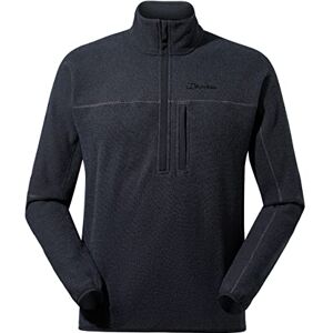 Berghaus Men's Stainton 2.0 Half Zip Fleece Added Warmth Extra Comfortable, Jet Black/Grey Pinstripe, XS Berghaus Men's Stainton 2.0 Half Zip Fleece Added Warmth Extra Comfortable, Jet Black/Grey Pinstripe, XS