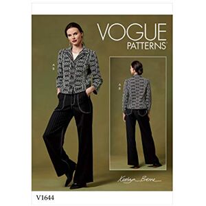Vogue Patterns-V1644E5-Misses Suits & Coordinates; Misses Pants, Jumpsuits & Shorts; Misses Jackets & Vests, White Vogue Patterns-V1644E5-Misses Suits & Coordinates; Misses Pants, Jumpsuits & Shorts; Misses Jackets & Vests, White