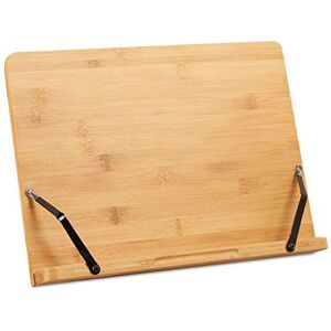 Relaxdays Book Stand, Bamboo Cookbook Holder, Adjustable Reading Rack, Folding Recipe Rack, HWD 24x34x21 cm, Natural Relaxdays Book Stand, Bamboo Cookbook Holder, Adjustable Reading Rack, Folding Recipe Rack, HWD 24x34x21 cm, Natural