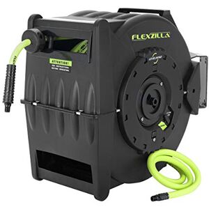 Legacy Manufacturing Flexzilla Levelwind Retractable Air Hose Reel, 3/8 in. x 75 ft., Heavy Duty, Lightweight, Hybrid, ZillaGreen L8306FZ Legacy Manufacturing Flexzilla Levelwind Retractable Air Hose Reel, 3/8 in. x 75 ft., Heavy Duty, Lightweight, Hybrid, ZillaGreen L8306FZ