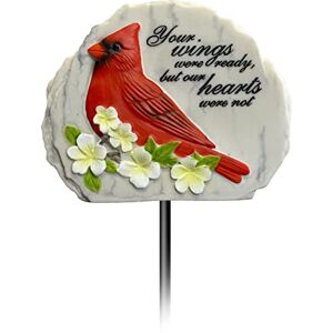 Spoontiques Garden Décor Garden Stake Decorative Stake for Lawn and Yard - 28” High Durable Weather Resistant Resin Sign for Home Décor Cardinal Memorial Garden Stake Spoontiques Garden Décor Garden Stake Decorative Stake for Lawn and Yard - 28” High Durable Weather Resistant Resin Sign for Home Décor Cardinal Memorial Garden Stake