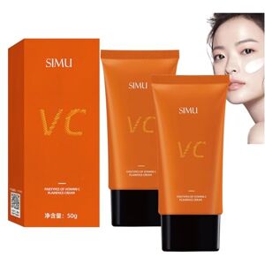 LONGTO Simu Face Cream, 50g Vc Whitening Tone up Cream for Face, Vc Tone up Cream, Moisturizer Face Cream, Korean Beauty Cream Simu, Beauty Cream Foundation Makeup (100g) LONGTO Simu Face Cream, 50g Vc Whitening Tone up Cream for Face, Vc Tone up Cream, Moisturizer Face Cream, Korean Beauty Cream Simu, Beauty Cream Foundation Makeup (100g)