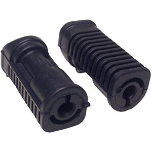 Hi Level Motorcycle footrest foot pegs, rubbers 14mm, round fitting & 95mm long, compatible with/replacement for Honda C90 Hi Level Motorcycle footrest foot pegs, rubbers 14mm, round fitting & 95mm long, compatible with/replacement for Honda C90