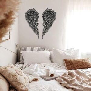 Hanah Home Stylish Black Decorative Metal Wall Accessory, 23 x 50 cm, 100% Steel (1.5 mm), Lightweight 0.9 kg, Perfect for Modern Home Decor & Accent Walls Hanah Home Stylish Black Decorative Metal Wall Accessory, 23 x 50 cm, 100% Steel (1.5 mm), Lightweight 0.9 kg, Perfect for Modern Home Decor & Accent Walls