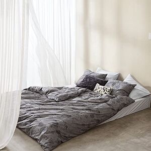 Calvin Klein Home Floral Printed Full Duvet Cover Set of 3 Pieces -1 Duvet Cover and 2 Sham Covers, 100% Cotton 200 Tc (Dark Grey) Calvin Klein Home Floral Printed Full Duvet Cover Set of 3 Pieces -1 Duvet Cover and 2 Sham Covers, 100% Cotton 200 Tc (Dark Grey)