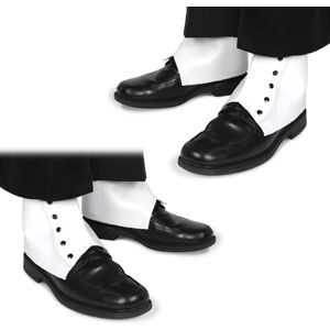 Beistle 60055, 2 Pairs White Spats, Plastic Beistle 60055, 2 Pairs White Spats, Plastic