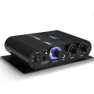 Pyle Bluetooth Home Audio Amplifier – 90W Dual Channel Mini Stereo Power Receiver with RCA, AUX, Speaker Selector, LED Display, 12V Adapter – Wireless Amp for Speakers, PA, Studio, Home Use Pyle Bluetooth Home Audio Amplifier – 90W Dual Channel Mini Stereo Power Receiver with RCA, AUX, Speaker Selector, LED Display, 12V Adapter – Wireless Amp for Speakers, PA, Studio, Home Use