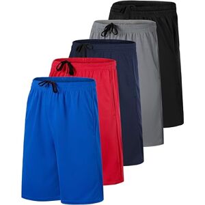 Real Essentials Men's Re Mesh Shorts, 5 Pack-Set K, M Real Essentials Men's Re Mesh Shorts, 5 Pack-Set K, M