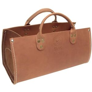 KLEIN TOOLS 5115 Tool Bag, Leather Tote for Hand Tools is Extra Heavy Duty Organizer with Double Ply Bottom KLEIN TOOLS 5115 Tool Bag, Leather Tote for Hand Tools is Extra Heavy Duty Organizer with Double Ply Bottom