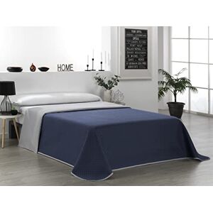 Martina Home 100% Polyester Grey Blue Reversible Bouti Bedspread for 150 cm Bed Martina Home 100% Polyester Grey Blue Reversible Bouti Bedspread for 150 cm Bed