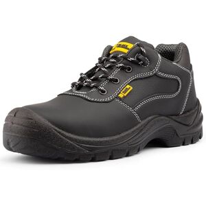 Black Hammer Men's Safety Trainers Steel Toe Cap and Midsole Protection Work Shoes for Professional Outdoor Jobs Warehouse & Utility Footwear Full-Grain Leather with Memory Foam Insoles Harry (6 UK) Black Hammer Men's Safety Trainers Steel Toe Cap and Midsole Protection Work Shoes for Professional Outdoor Jobs Warehouse & Utility Footwear Full-Grain Leather with Memory Foam Insoles Harry (6 UK)