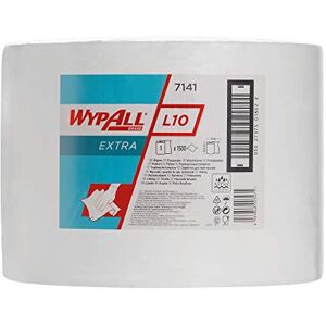 Wypall L10 Extra Wiper Roll 7141 Large Roll Wiping Paper 1 Roll x 1,500 White Paper Wipers Wypall L10 Extra Wiper Roll 7141 Large Roll Wiping Paper 1 Roll x 1,500 White Paper Wipers