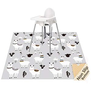 WOMUMON Splat Mat for Under High Chair/Arts/Crafts, Washable Splash Mat Waterproof Anti-slip Messy Floor Protector, Wipeable Table Cloth WOMUMON Splat Mat for Under High Chair/Arts/Crafts, Washable Splash Mat Waterproof Anti-slip Messy Floor Protector, Wipeable Table Cloth