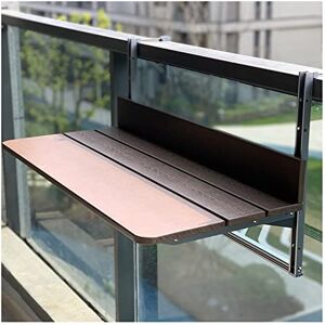LAJUQNQ Balcony Bar Table for Railings, Outdoor Folding Deck Table Adjustable Hanging Deck Table for Patio, Garden (Color : Table de loisirs, Size : 60x37cm) Substitutability LAJUQNQ Balcony Bar Table for Railings, Outdoor Folding Deck Table Adjustable Hanging Deck Table for Patio, Garden (Color : Table de loisirs, Size : 60x37cm) Substitutability