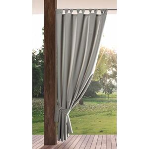 Eurofirany GARDEN Outdoor Curtain with Tab Top 1 pc. Velcro Fastener, Sun Protection, Privacy Screen, Windproof, Waterproof Curtain for Patio, Gazebo, Pergola, Porch, W61" x L102", Light Grey Eurofirany GARDEN Outdoor Curtain with Tab Top 1 pc. Velcro Fastener, Sun Protection, Privacy Screen, Windproof, Waterproof Curtain for Patio, Gazebo, Pergola, Porch, W61" x L102", Light Grey