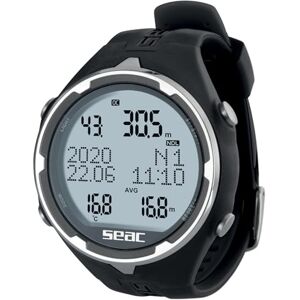 SEAC Action, Dive Computer with Scuba and Freediving Mode, Dive Logbook, Dive Planner, Safety Alarms, Black SEAC Action, Dive Computer with Scuba and Freediving Mode, Dive Logbook, Dive Planner, Safety Alarms, Black