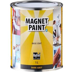 MagPaint Magnetic Paint Water Based Acrylic Paint Strong Magnetic Pull Perfect for Sticking Up Notes, Memos & Photos Safe & Child-Friendly Dark Grey 2m² Coverage, 1L MagPaint Magnetic Paint Water Based Acrylic Paint Strong Magnetic Pull Perfect for Sticking Up Notes, Memos & Photos Safe & Child-Friendly Dark Grey 2m² Coverage, 1L