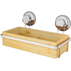 Compactor Bestlock Spa Basket XL Natural Bamboo and Chromium-Plated Steel, Easy and tool-Free Installation, Rustproof and Waterproof (27.6X14.8X12.7 cm) RAN5807 Compactor Bestlock Spa Basket XL Natural Bamboo and Chromium-Plated Steel, Easy and tool-Free Installation, Rustproof and Waterproof (27.6X14.8X12.7 cm) RAN5807