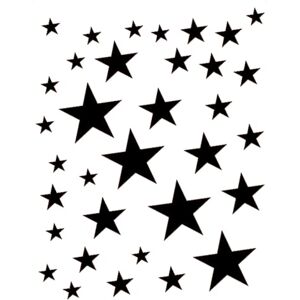 Eulenspiegel 4028362109397 109397-Face Painting Template-Stardance, Unisex-Adult, Stars, Standard Size Eulenspiegel 4028362109397 109397-Face Painting Template-Stardance, Unisex-Adult, Stars, Standard Size