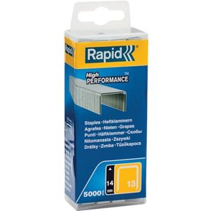 Rapid High-Performance Staples for Textiles, Finewire No. 13, Leg Length 8mm, Staple Gun Staples, Galvanised Steel, 5000 Pieces, Boxed (40303080) Rapid High-Performance Staples for Textiles, Finewire No. 13, Leg Length 8mm, Staple Gun Staples, Galvanised Steel, 5000 Pieces, Boxed (40303080)