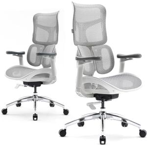 SIHOO Doro S100 Ergonomic Office Chair with Dual Dynamic Lumbar Support, 5-Level Adjustable Backrest, 4D Coordinated Armrests, 135-degree Max. Recline Angle, Suitable for Home Office (S100 White) SIHOO Doro S100 Ergonomic Office Chair with Dual Dynamic Lumbar Support, 5-Level Adjustable Backrest, 4D Coordinated Armrests, 135-degree Max. Recline Angle, Suitable for Home Office (S100 White)