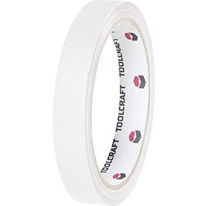 TOOLCRAFT Gaffer Adhesive Tape On A Single Side (L x W) 10 m x 19 mm White heb19l10wc Contents: 1 Roll (S) TOOLCRAFT Gaffer Adhesive Tape On A Single Side (L x W) 10 m x 19 mm White heb19l10wc Contents: 1 Roll (S)