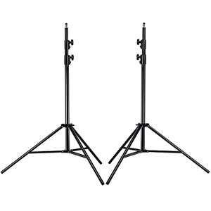 NEEWER PRO 9feet/260cm Spring Loaded Heavy Duty Photography Photo Studio Light Stands with 1/4" Screw & 5/8 Stud for Video, Portrait and Photography Lighting (2 Packs) NEEWER PRO 9feet/260cm Spring Loaded Heavy Duty Photography Photo Studio Light Stands with 1/4" Screw & 5/8 Stud for Video, Portrait and Photography Lighting (2 Packs)