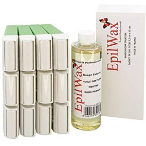 EpilWax Lot de 12 x Roll On Cire Epilation à l'Aloé Vera + 100 x Bandes d'Épilation + Huile après Épilation Jambes, Aisselles, Corps Facile à étaler et à Retirer EpilWax Lot de 12 x Roll On Cire Epilation à l'Aloé Vera + 100 x Bandes d'Épilation + Huile après Épilation Jambes, Aisselles, Corps Facile à étaler et à Retirer