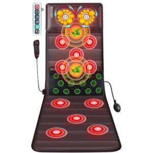 MJMLUCK Heating Pad Full Body Vibration Massage Pad Back Massager - Deep Tissue Kneading Massage Chair Pad for Full Back, Heating Pad for Home or Office Massage Pad Massage Pad (Brown) (Brown) MJMLUCK Heating Pad Full Body Vibration Massage Pad Back Massager - Deep Tissue Kneading Massage Chair Pad for Full Back, Heating Pad for Home or Office Massage Pad Massage Pad (Brown) (Brown)