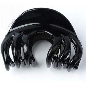 qiqiaollo Semi-curved transparent solid color temperament grab clip large back of the head ponytail claw hair gripper hair ornament/238 qiqiaollo Semi-curved transparent solid color temperament grab clip large back of the head ponytail claw hair gripper hair ornament/238