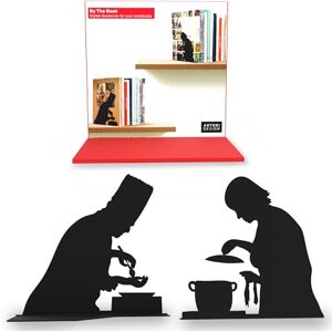 Artori Design Unique Metal Decorative Bookends Whimsical Hidden Book Ends for a Cool Book Holder Display Cute Home Decor and Modern Gift Idea for Shelves Desk or Table (Cooking) Artori Design Unique Metal Decorative Bookends Whimsical Hidden Book Ends for a Cool Book Holder Display Cute Home Decor and Modern Gift Idea for Shelves Desk or Table (Cooking)