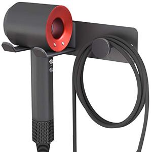 FLE FEILA Hair Dryer Holder Wall Mounted with Self Adhesive, SUS-304 Stainless Steel Wall Mount Adhesive Rack Organizer Compatible for Dyson Supersonic Hair Blow Dryer, Power Plug, Diffuser and Nozzle FLE FEILA Hair Dryer Holder Wall Mounted with Self Adhesive, SUS-304 Stainless Steel Wall Mount Adhesive Rack Organizer Compatible for Dyson Supersonic Hair Blow Dryer, Power Plug, Diffuser and Nozzle