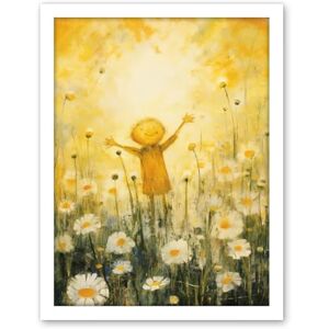Artery8 Sunshine Happiness and Flowers Everywhere Simple Kids Bedroom Nursery Artwork Framed Wall Art Print 18X24 Inch Artery8 Sunshine Happiness and Flowers Everywhere Simple Kids Bedroom Nursery Artwork Framed Wall Art Print 18X24 Inch