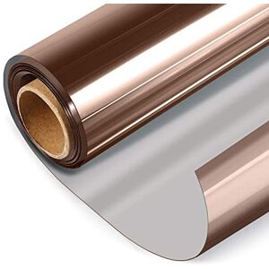 HIDBEA One Way Mirror Window Film, Daytime Privacy Sun Blocking Reflective Window Film Static Cling Heat Control Window Tinting Film for Home and Office, Brown Silver, 35.4 x 98.4 Inch HIDBEA One Way Mirror Window Film, Daytime Privacy Sun Blocking Reflective Window Film Static Cling Heat Control Window Tinting Film for Home and Office, Brown Silver, 35.4 x 98.4 Inch