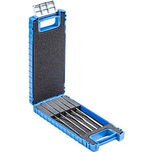 PFERD Diamond Retention File Set, 5 Pieces, Grain Size D 25, 140 mm, in Shatterproof Plastic Box, 15830903 for Machining Smallest Profiles in Tool Making and Precision Mechanics, D25 Grain Size PFERD Diamond Retention File Set, 5 Pieces, Grain Size D 25, 140 mm, in Shatterproof Plastic Box, 15830903 for Machining Smallest Profiles in Tool Making and Precision Mechanics, D25 Grain Size