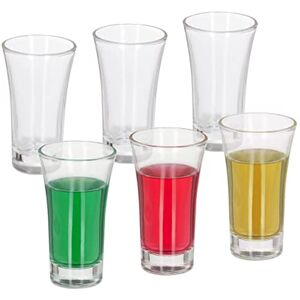 Relaxdays 6x Shot Glasses, Set, 60ml, Thick Glassware, Stag Do, Hen Party, Spirits, Liqueur, Bar, Pub, Pour, Transparent Relaxdays 6x Shot Glasses, Set, 60ml, Thick Glassware, Stag Do, Hen Party, Spirits, Liqueur, Bar, Pub, Pour, Transparent