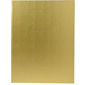Exacompta Ref. 4989E -1 Faux leather guest book Vertical format: 27 x 22 cm Gold edge with title in gold letters 100 plain white pages Colour: Gold Exacompta Ref. 4989E -1 Faux leather guest book Vertical format: 27 x 22 cm Gold edge with title in gold letters 100 plain white pages Colour: Gold