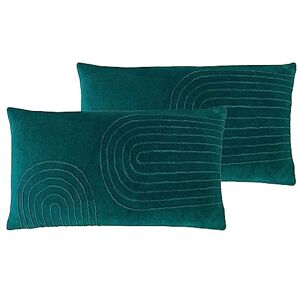 furn. Mangata Feather Filled Cushions Twin Pack,Teal,30 x 60cm furn. Mangata Feather Filled Cushions Twin Pack,Teal,30 x 60cm