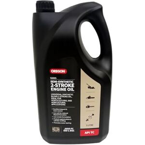 Oregon Semi Synthetic 2 Stroke Engine Oil, Suitable for All Two Stroke Engines including Lawnmowers, Chainsaws and Other Equipment, Lubricating Oil with Clean Burn Formula for Low Smoke Deposits, 5L Oregon Semi Synthetic 2 Stroke Engine Oil, Suitable for All Two Stroke Engines including Lawnmowers, Chainsaws and Other Equipment, Lubricating Oil with Clean Burn Formula for Low Smoke Deposits, 5L