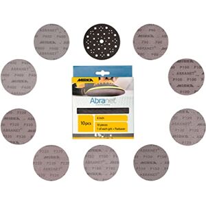 Mirka 9A-241-APRP 6-Inch Abranet Assortment Pack, 1 Each P80 P600, Pad Protector Mirka 9A-241-APRP 6-Inch Abranet Assortment Pack, 1 Each P80 P600, Pad Protector